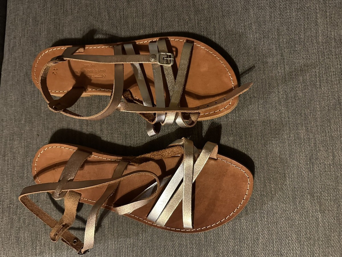 Lissos European Greek Womens Summer Shoes Sandals US Size 10