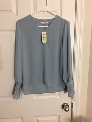 Blouse Mixxo à Manches Ruban Et Col V - Taille M, Neuf Avec étiquettes (NWT)