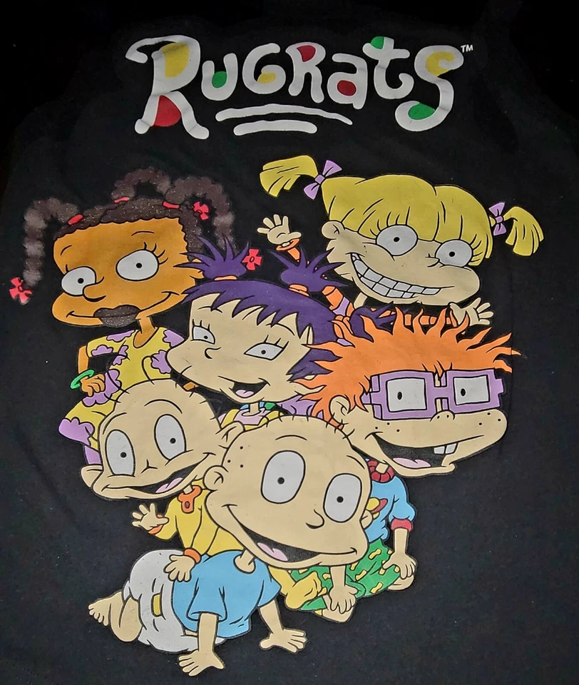Camisa sin mangas Nickelodeon Graphic Rugrats negra niños talla mediana Foto 2 de 4