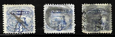 Sc #114 SHEILD PEN Fancy Cancel 3 Cent Locomotive 1869 US 32F44