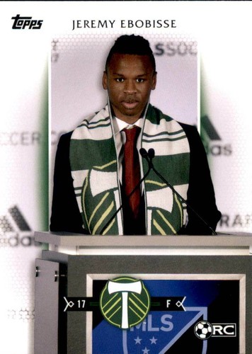 2017 Topps MLS Base #43 Jeremy Ebobisse Portland Timbers Rookie