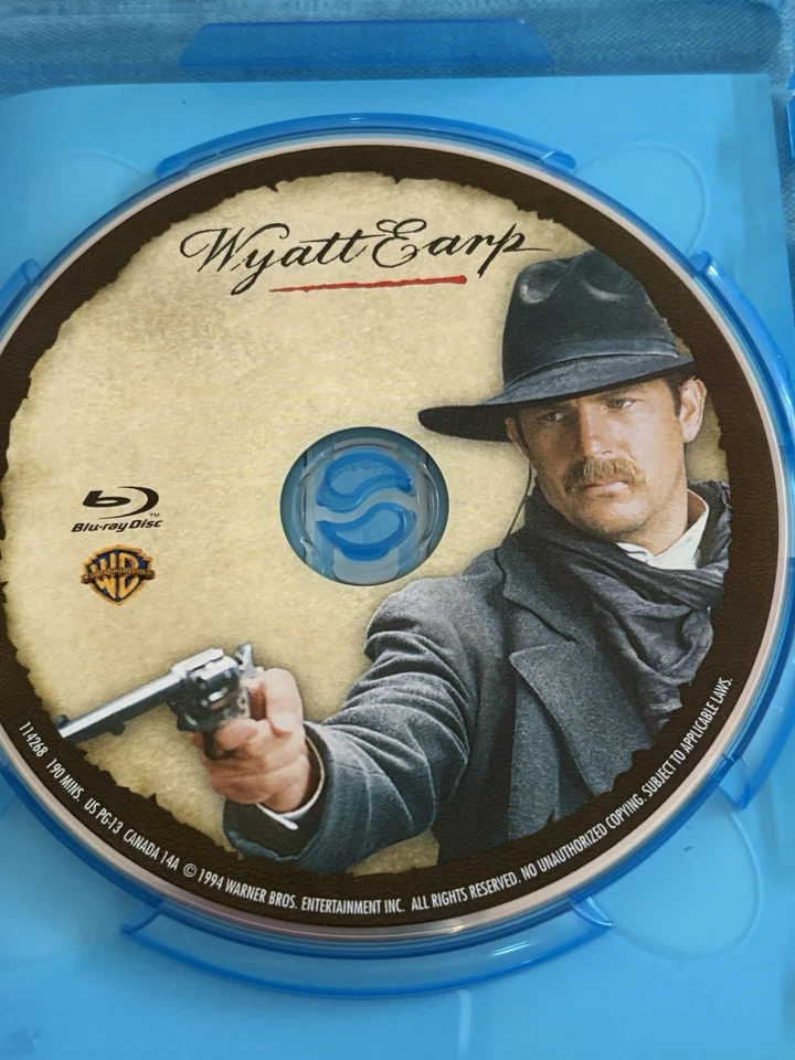Wyatt Earp Kevin Costner Gene Hackman Blu Ray Like New - image 2 of 3