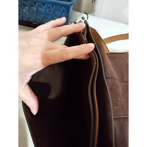 Michael Kors Brown Leather Satchel Top Handle Designer Bag - Picture 11 of 15