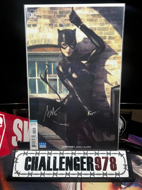 CATWOMAN #1 Artgerm DOUBLE SIGNED Joelle Jones Trade-Dress w/ COA