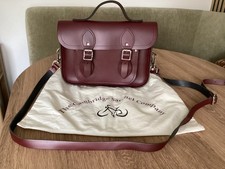 Oxblood Cambridge satchel small