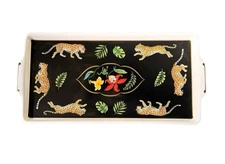 Lynn Chase Jaguar Jungle Rectangular Tray Platter