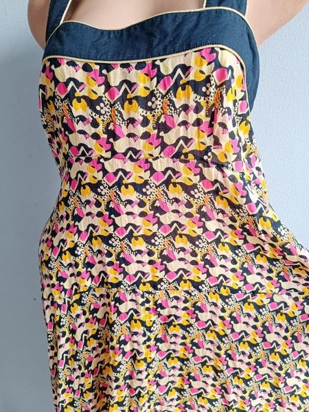 Women French Connection Dress Black Cotton 38 #8LOH