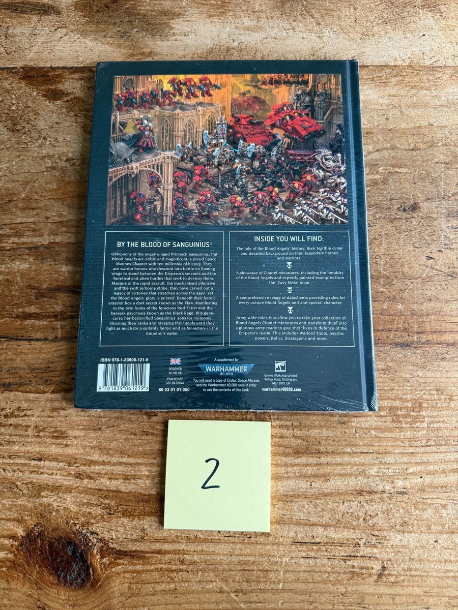 Codex Supplement Blood Angels 9th Edition SEALED Warhammer 40K 2