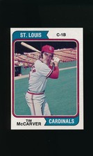 1974 Topps #520 Tim McCarver * Catcher-1st Base * St. Louis Cardinals * EX-MT *