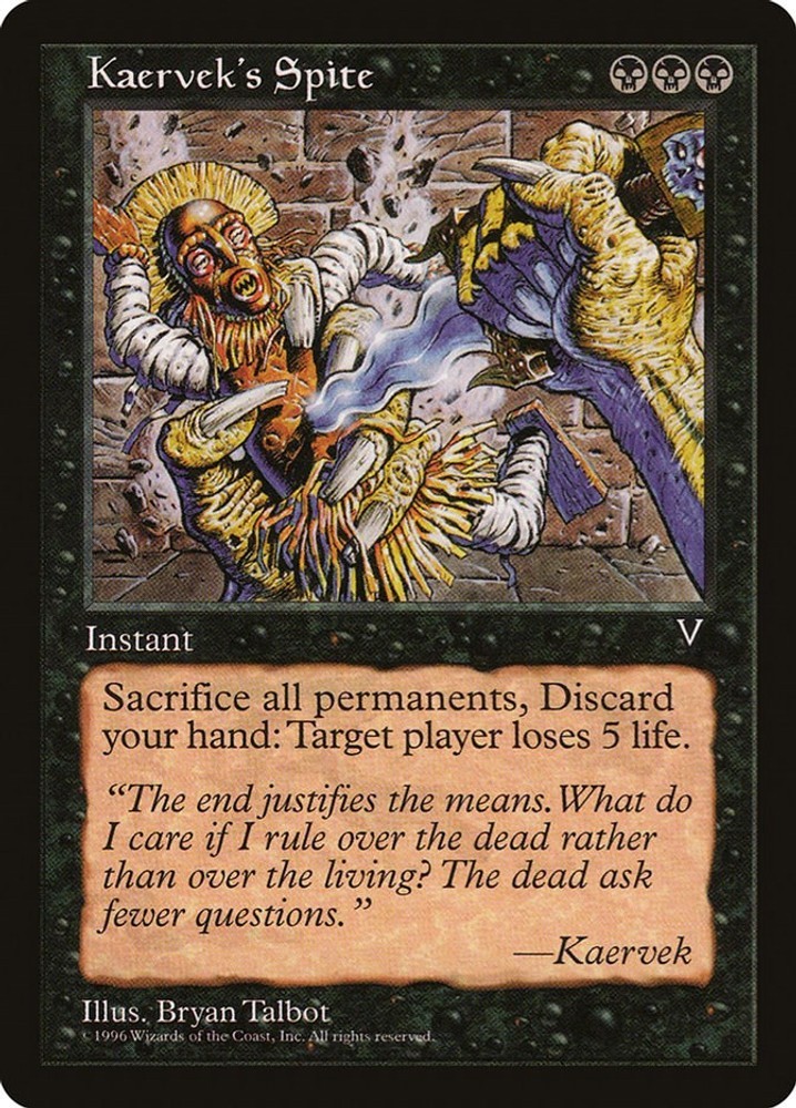 Kaervek's Spite #63 (NM) Visions (VIS) MTG