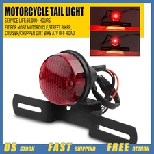 Motorcycle LED Stop Brake Tail Light Lamp Fit Harley Chopper Bobber Cafe Racer