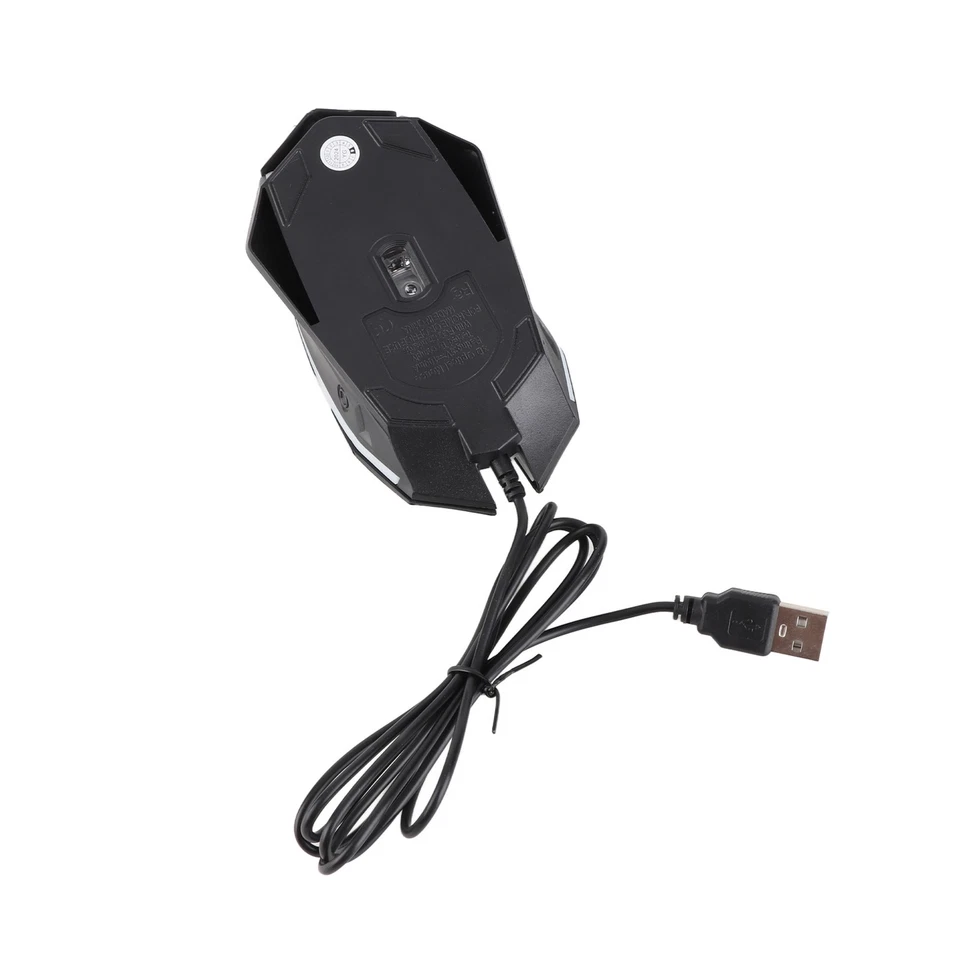 (Black) RGB Gaming Wired USB Computer With 1600 I 3D Scroll Wheel - Image 4 of 4