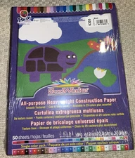 Construction Paper Black 9" x 12" 50 Sheets Premium Craft Supplies Art NEW