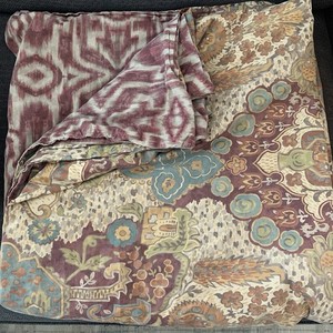 Pottery Barn Angelian Ikat Reversible Duvet Cover King
