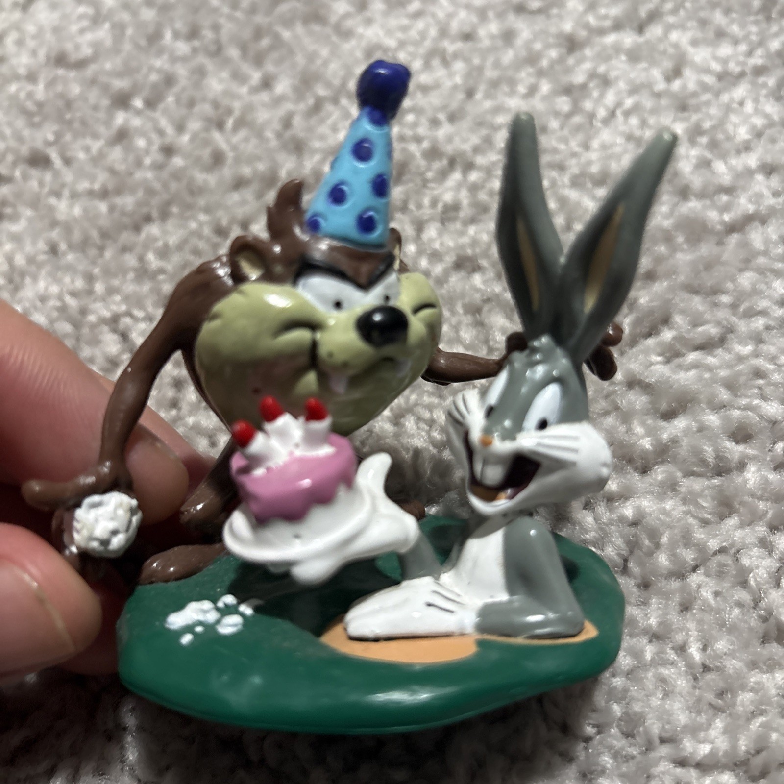 1995 Applause DecoPac Looney Tunes Bugs Bunny & Taz Cake Topper Figurine