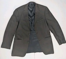 VTG Y2K Tommy Hilfiger Blazer Mens 42L Brown 100 Worsted Wool 34W Athletic Fit