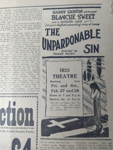 1920 NEWSPAPER PAGE #2777- MARY PICKFORD, BLANCHE SWEET MOVIE ADS- 7 PAGES