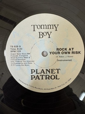 PLANET PATROL PLAY AT YOUR OWN RISK / ROCK AT YOUR OWN-12'' SINGLE