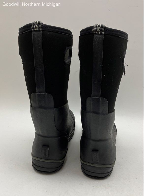 BOGS Black Solid Rain Boots Men 7 - image 3