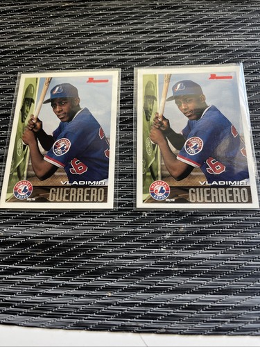 1995 Bowman Baseball #90 Vladimir Guerrero Sr. Rookie Card RC Lot 2