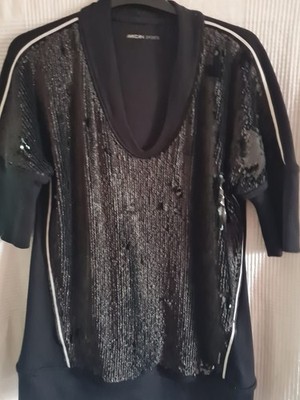 Marc Cain Sports Bluse Schwarz N5  mit Pailletten