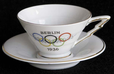Tasse à Café Collector – Jeux Olympiques De Berlin 1936 – Objet Souvenir Historique