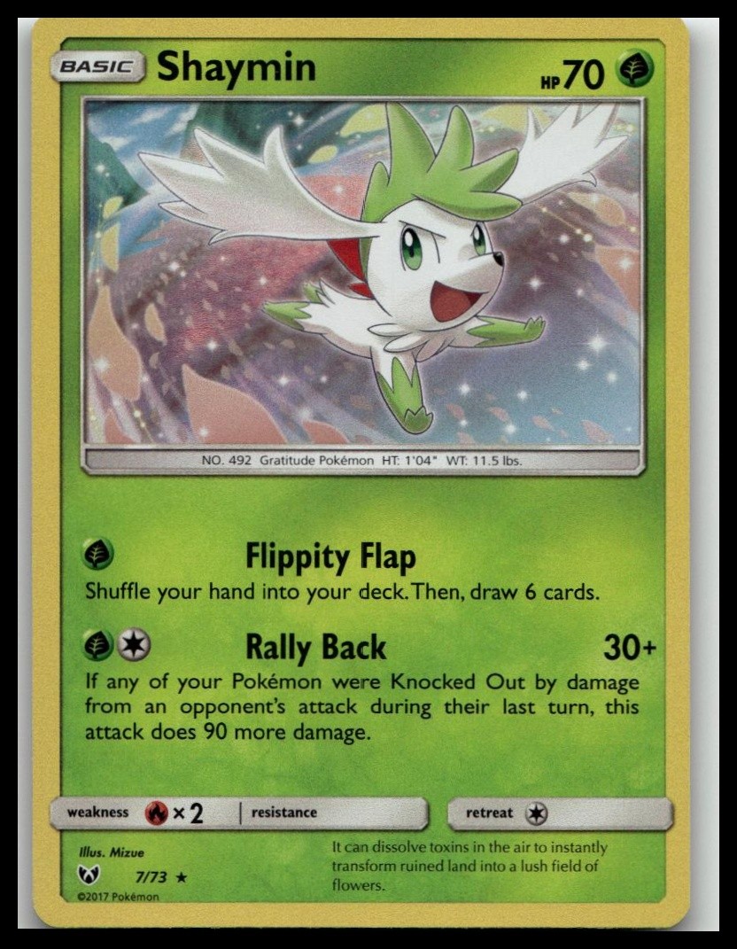Shaymin Holo Rare Shining Legends 7/73 NM