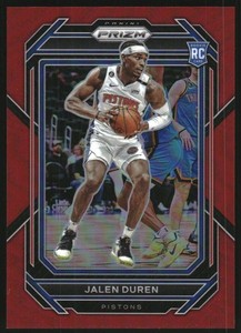 2022-23 Panini Prizm Prizms Red #239 Jalen Duren /299