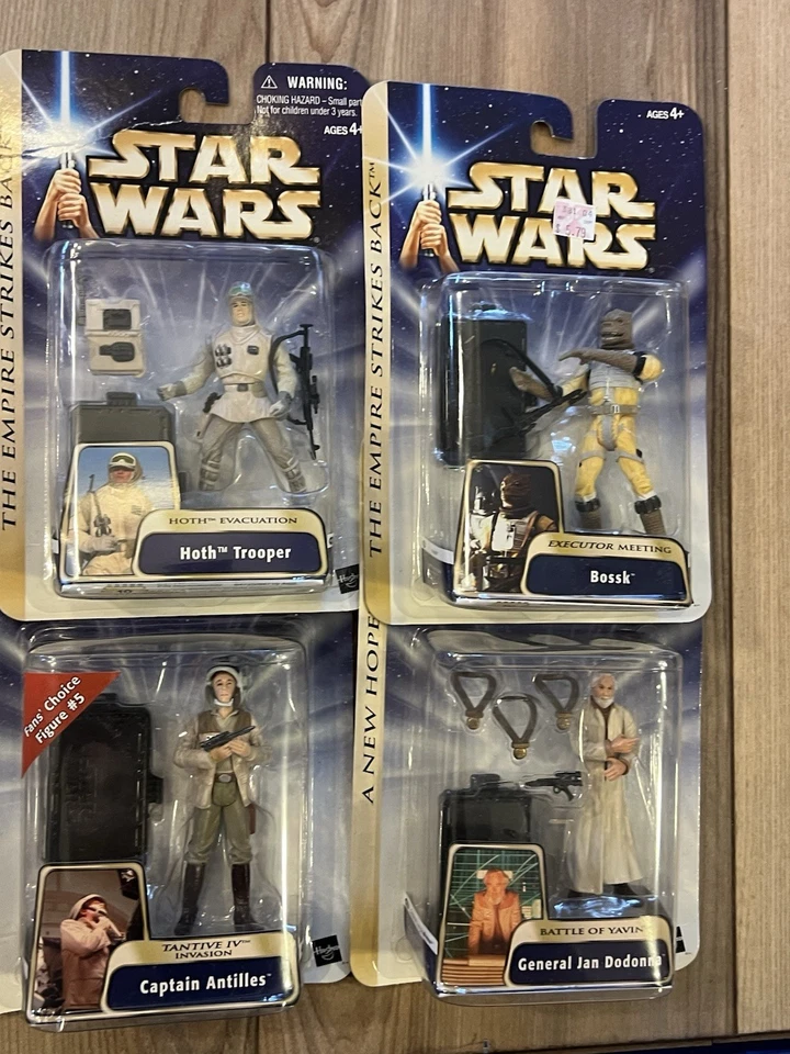 Lote de 8 bonecos colecionáveis Star Wars Saga Collection 2004 novos em folha escolha dos fãs - Imagem 4 de 4