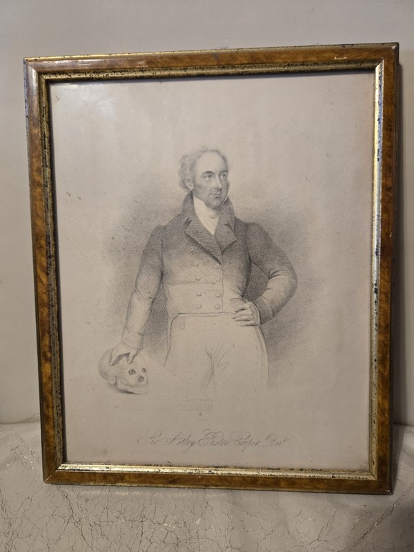 1800s Etching Engraving Print Sir Astley Paston Cooper English Surgeon Doctor