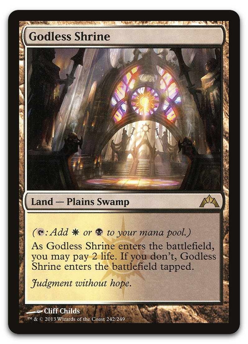 Godless Shrine #242 (LP) Gatecrash GTC Magic MTG