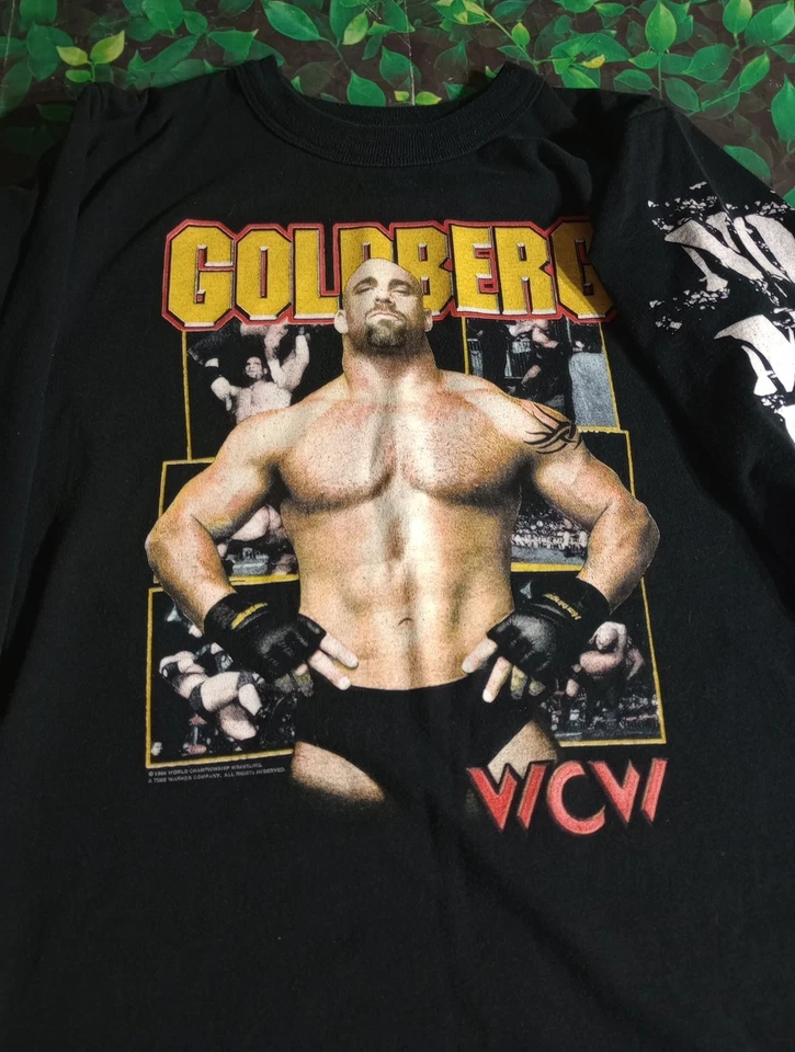 Camisa Goldberg WCW No Mercy preta manga comprida tamanho Youth Grande - Imagem 3 de 4