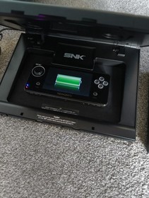 SNK Neo Geo X Gold Limited Edition Console Complete Set Black - Exc condition