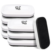 Magnetic Dry Erase Eraser Bulk, White Board Erasers - 8 Pack, Glass Whiteboar...