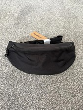 Black Unisex Crossbody Bum Bag Festival Travel Waist Bag