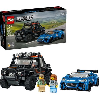 LEGO Speed Champions 77264 Jaguar Project 7 & Land Rover Defender Klemmbausteine