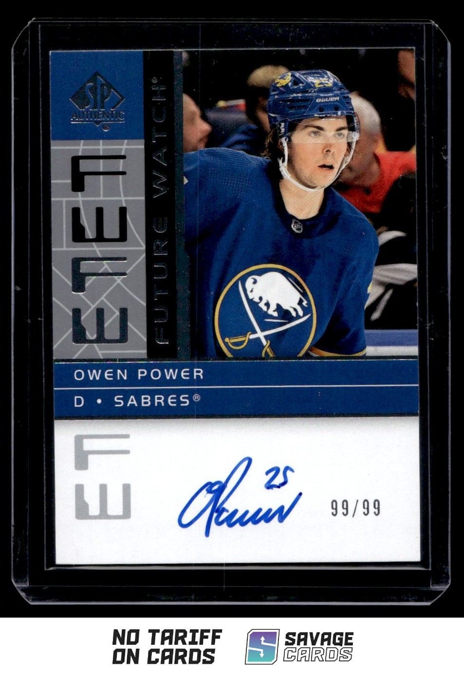 SP Power Buffalo Auto 2022-23 Owen 99/99 #RFWA2-OP Watch Authentic Retro Future - vintagewatches.pk