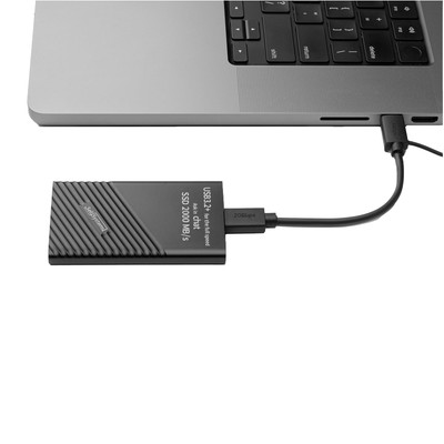 High-Speed Metal SSD-USB 2000Mb/s, Fast SSD in Portable Safe Shell USB Flash-...
