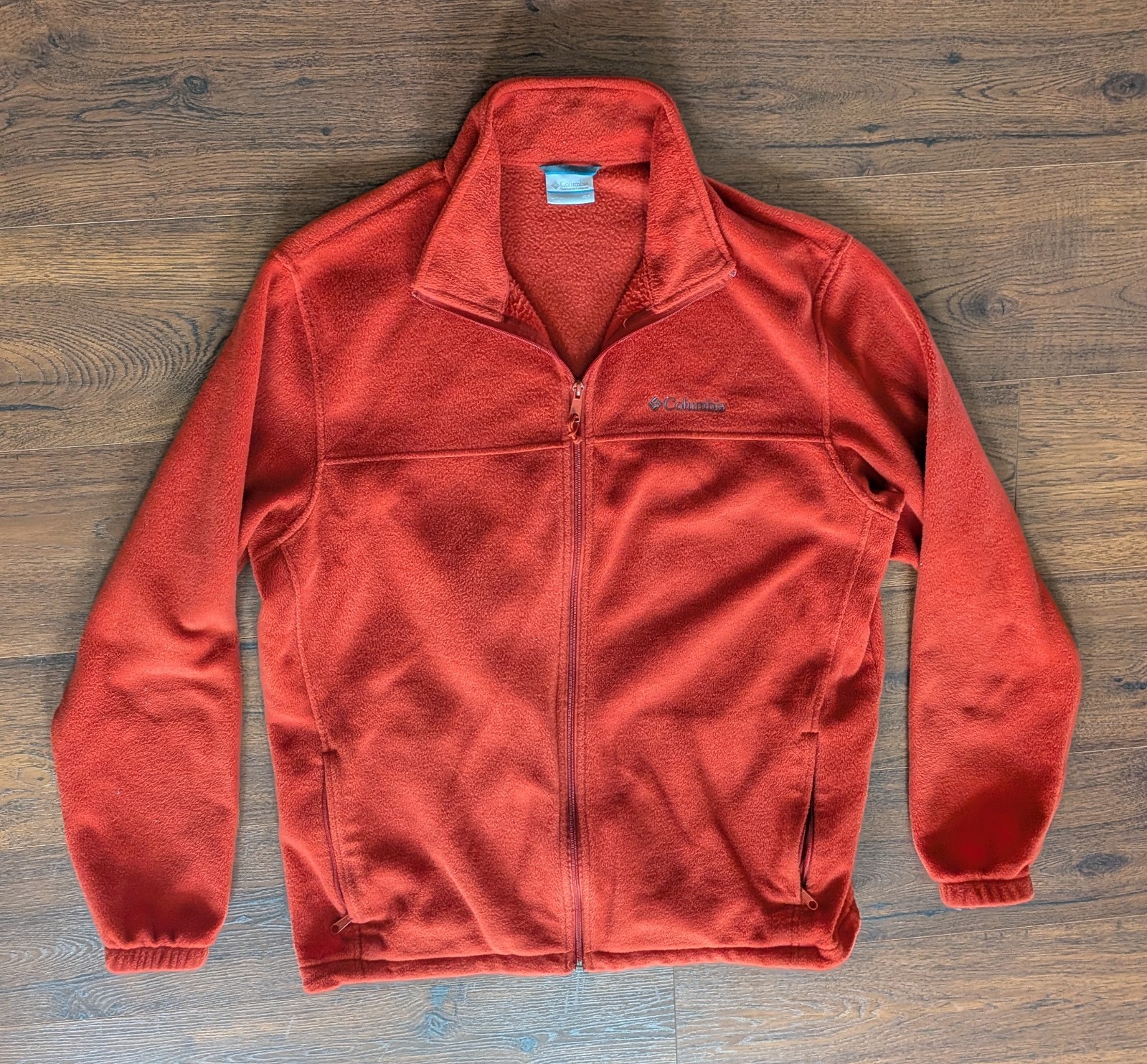 Columbia Red Coral Full Zip Fleece Jacket Men's XLT (25