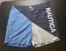 Nautica Men s Swimsuit Trunks Size Med Surf Board Shorts Quick Dry Liner Pocket