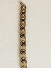 Vtg Gold Tone Wooden Jewelry Suite-Earrings/Bracelet/“R” Pendant-Necklace — photo 5