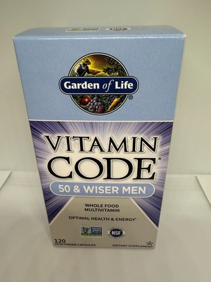 Garden Of Life Vitamin Code 50 & Wiser Men 120 Capsules EXP 05/2026+