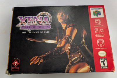 Xena Warrior Princess the Talisman of Fate Nintendo 64 N64 Complete in Box 1999