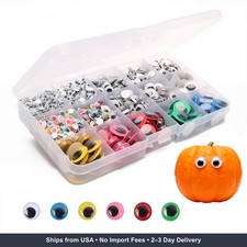 1500pcs Googly Wiggle Eyes Self Adhesive, Multi Colors and Sizes for DIY Craft S