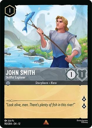 John Smith - Skillful Explorer 192/204 Rare Wilds Unknown Lorcana Near Mint