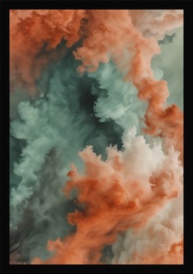 Bold Nebula Framed Wall Art Poster Canvas Print Picture