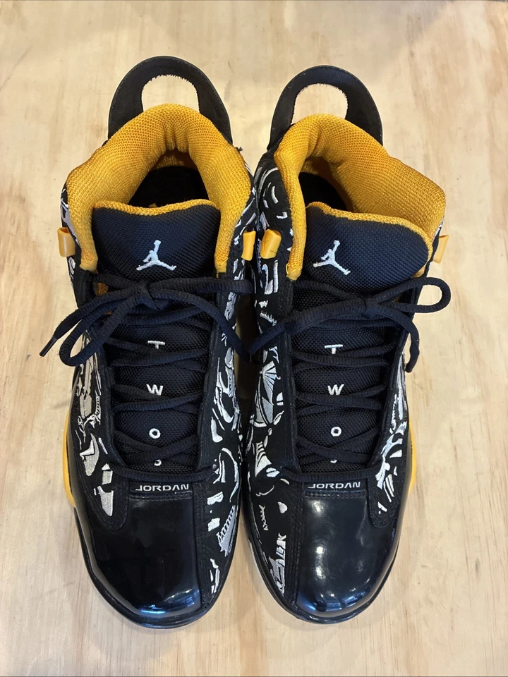 3094) Nike Air Jordan Dub Zero Negro/Maíz Universitario 311046-071 Para hombres Talla 10.5 Foto 2 de 4