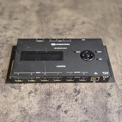 Crestron HD-MD4C2-4K-E 4×2 HDMI 4K Video Matrix Switcher mit Netzteil