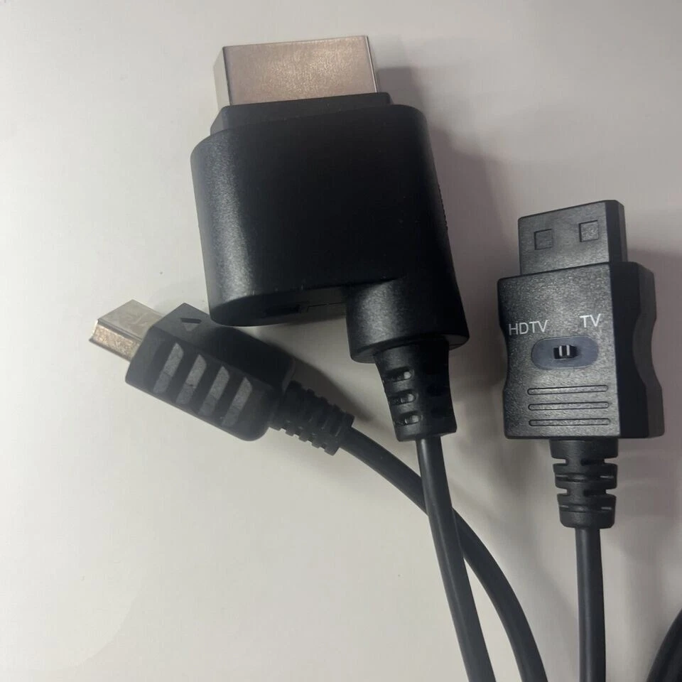 3 In 1 Multi Console Component AV Cable For PS2/PS3 Wii Xbox 360 Black HDTV Cord - Image 3 of 3