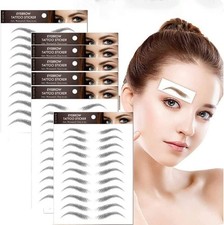 7 Sheets Eyebrow Tattoo Stickers 4D Hair-Like Waterproof Fake Eyebrow Stickers